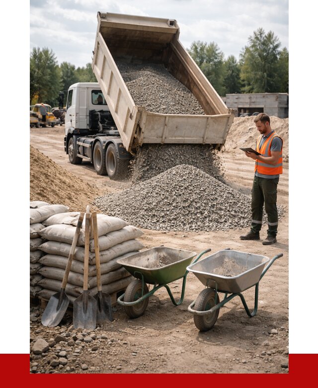 Доставка нерудных материалов в Борисоглебске от 1248 руб. | ПРОНЕРУДБрс