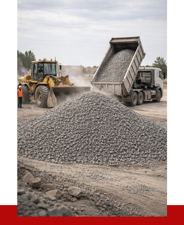 Купить щебень с доставкой в Борисоглебске от 2601 руб. | ПРОНЕРУДБрс