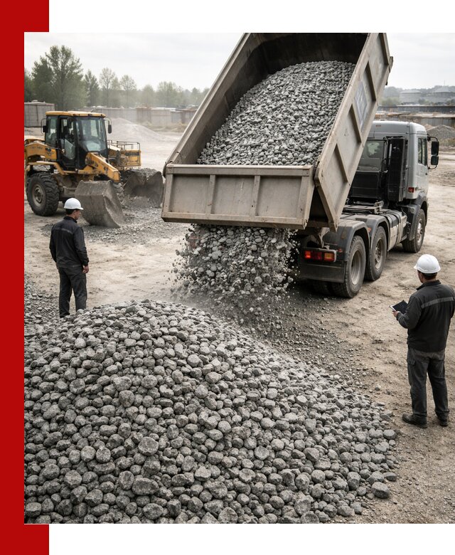 Доставка гранитного щебня фракции 20-40 в Борисоглебске
