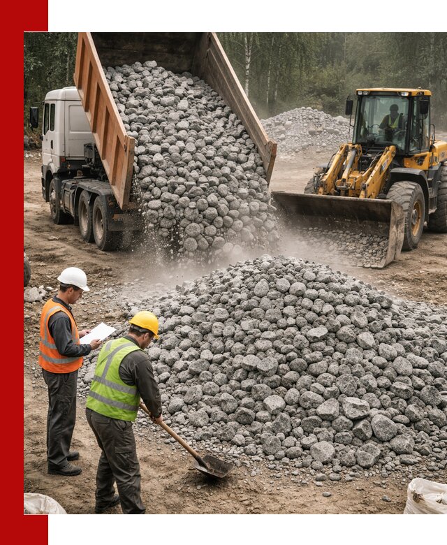 Гранитный щебень фракция 70-150 доставка в Борисоглебске