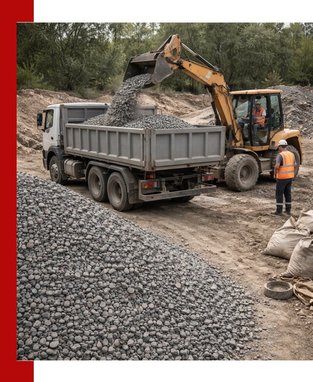 Доставка гравийного щебня в Борисоглебске оптом и в розницу