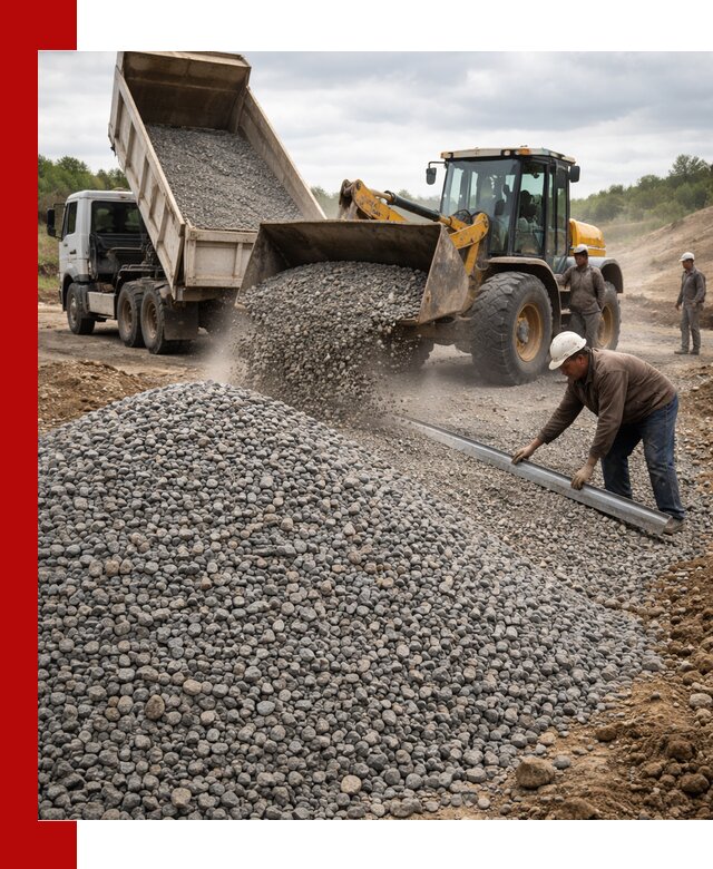 Гравийный щебень фракция 5-20 с доставкой в Борисоглебске
