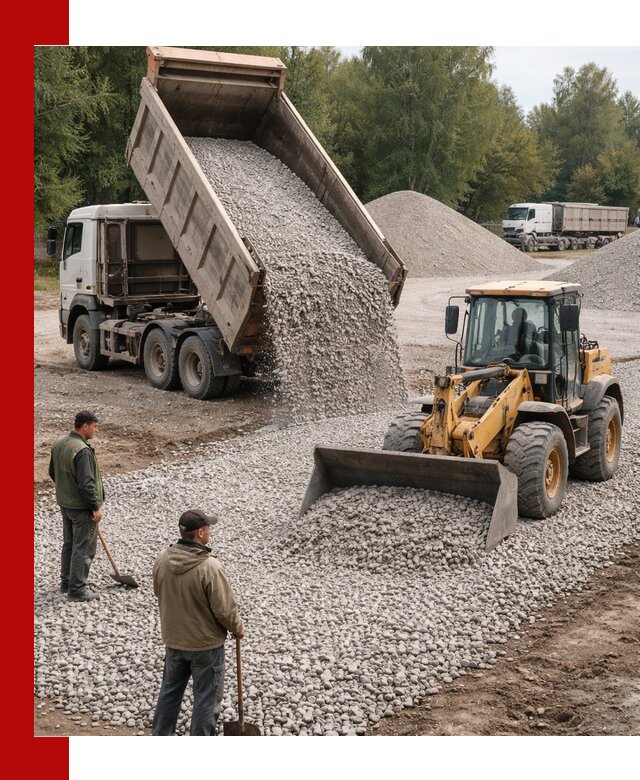 Купить гравийный щебень фракция 20-40 в Борисоглебске с доставкой
