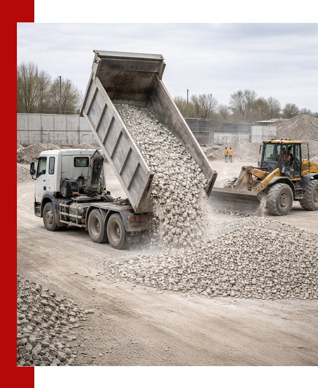 Доставка и продажа известнякового щебня в Борисоглебске