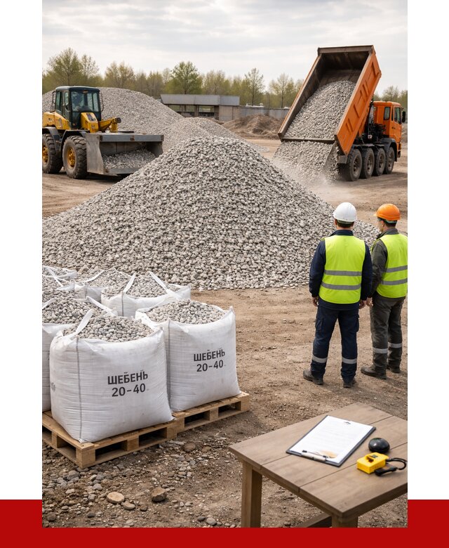 Известняковый щебень 20-40 в Борисоглебске от 2185 р. ПРОНЕРУДБрс