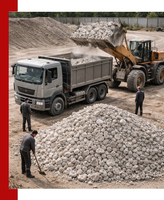 Известняковый щебень фракция 70–150 с доставкой в Борисоглебске