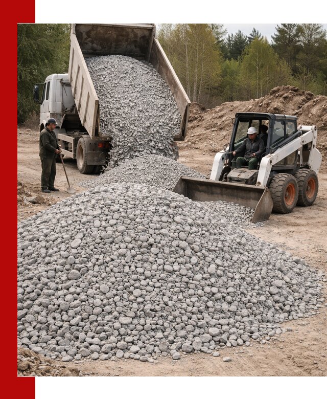 Доставка доломитового щебня в Борисоглебске напрямую от карьера