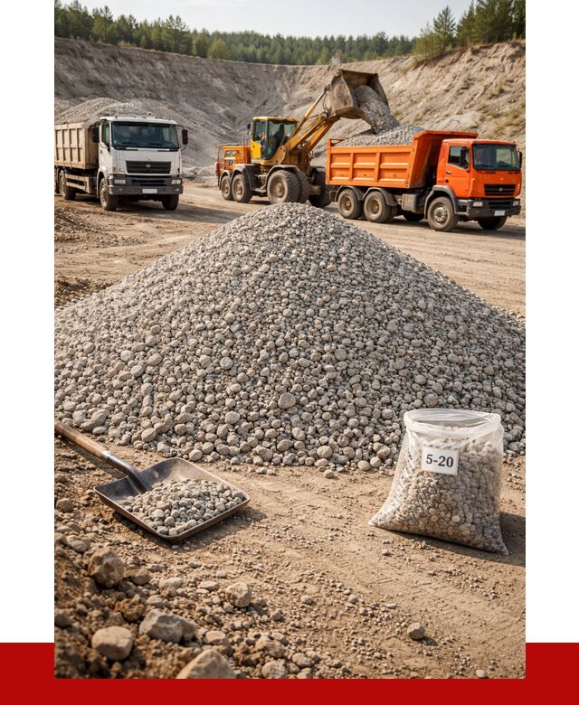 Доломитовый щебень фр. 5-20 в Борисоглебске от 4370 р. | ПРОНЕРУДБрс