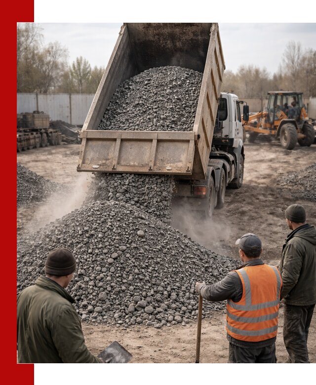 Доставка шлакового щебня в удобные сроки по выгодной цене в Борисоглебске