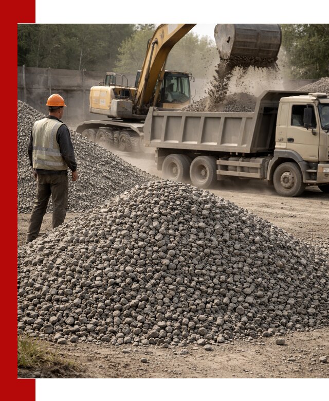 Шлаковый щебень фракция 5-20 с доставкой в Борисоглебске