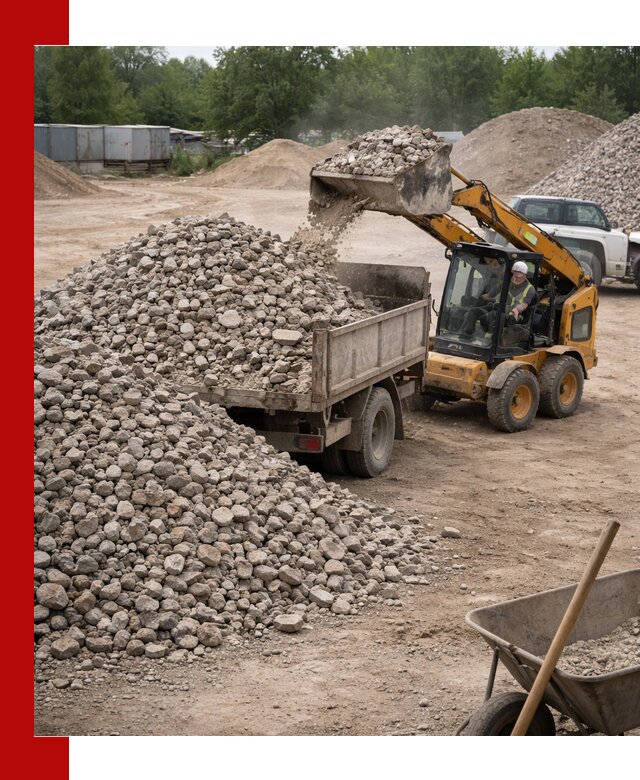 Доставка вторичного щебня в Борисоглебске для строительных работ
