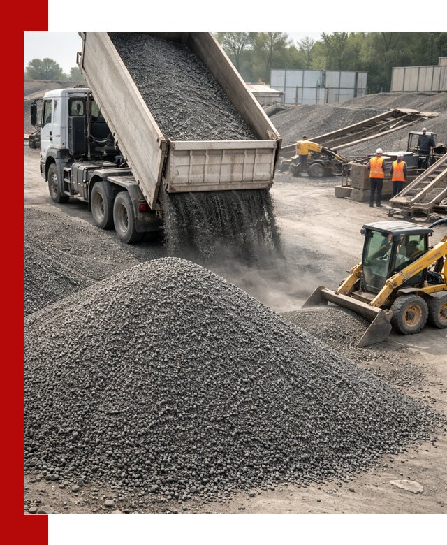 Вторичный щебень фракция 0–5 с доставкой в Борисоглебске
