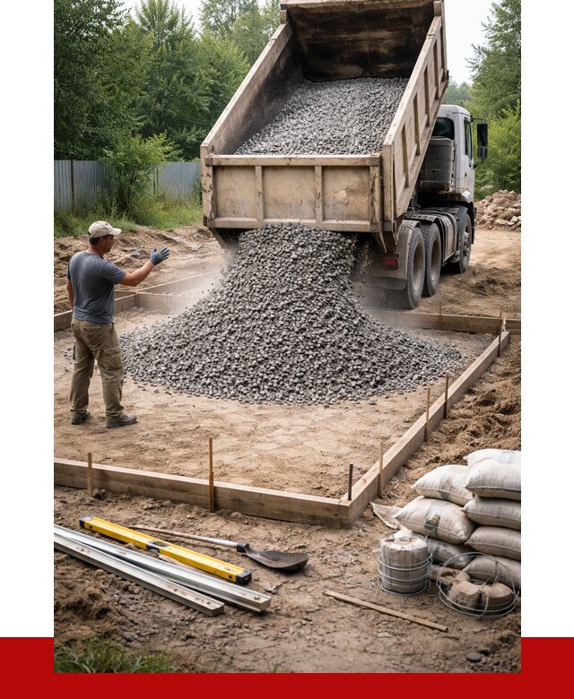 Купить щебень для фундамента в Борисоглебске от 4682 р. | ПРОНЕРУДБрс