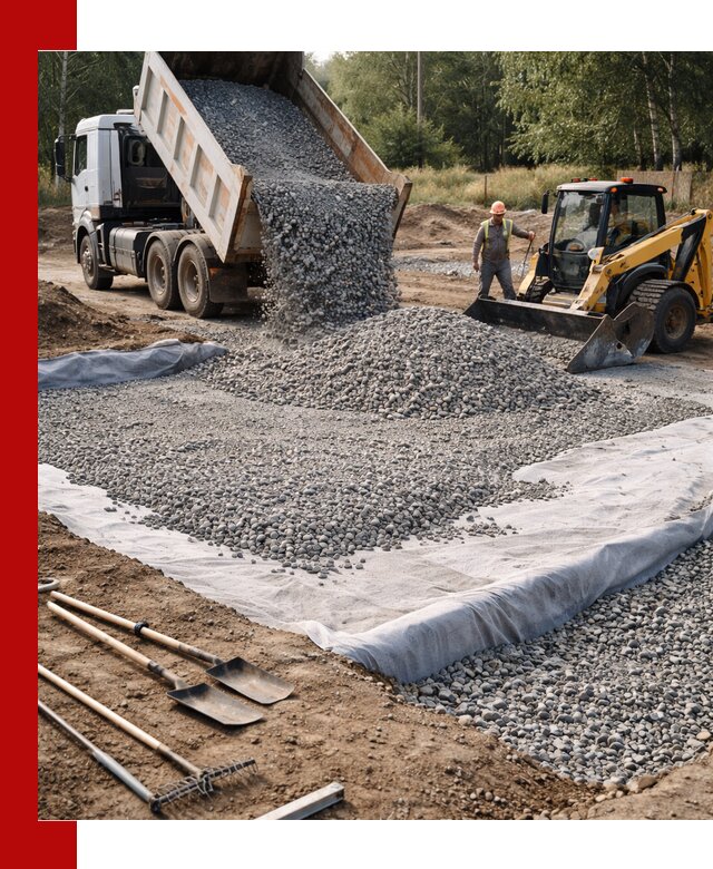 Щебень для фундамента с доставкой в Борисоглебске