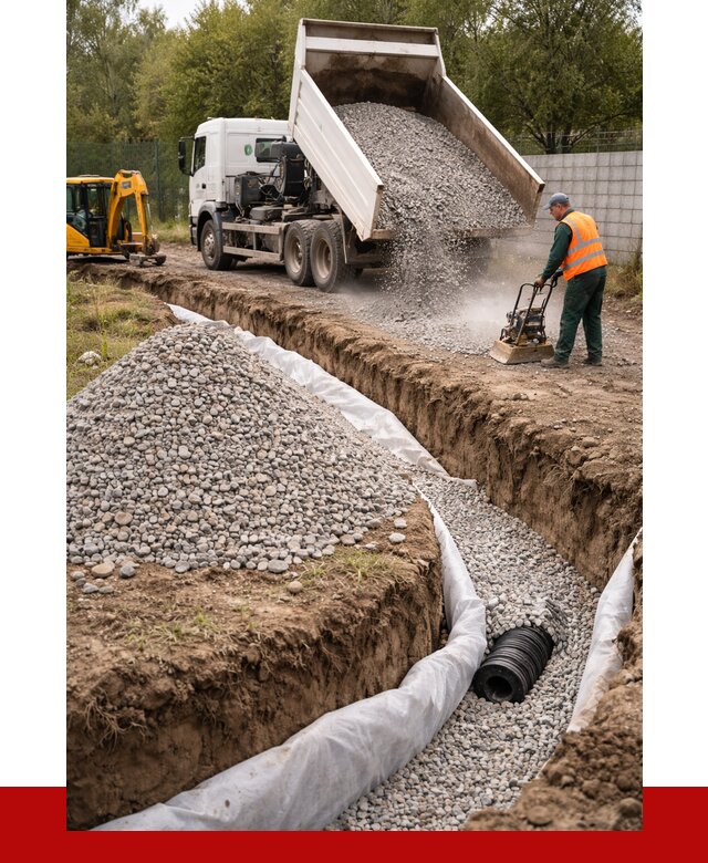 Щебень для дренажа в Борисоглебске от 1925 р., ПРОНЕРУДБрс доставка
