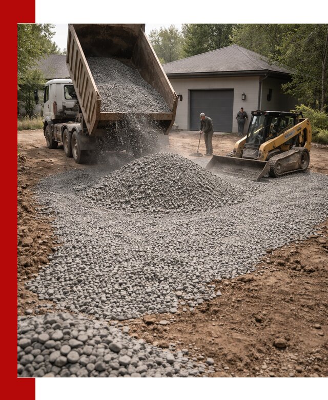 Щебень для парковки в Борисоглебске: доставка и укладка качественного материала