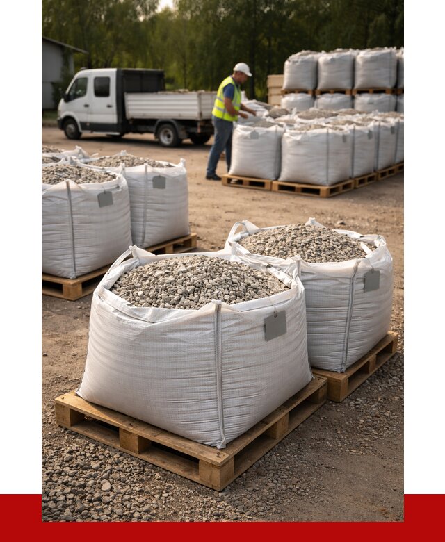 Щебень в мешках с доставкой в Борисоглебске от 4370 р. | ПРОНЕРУДБрс