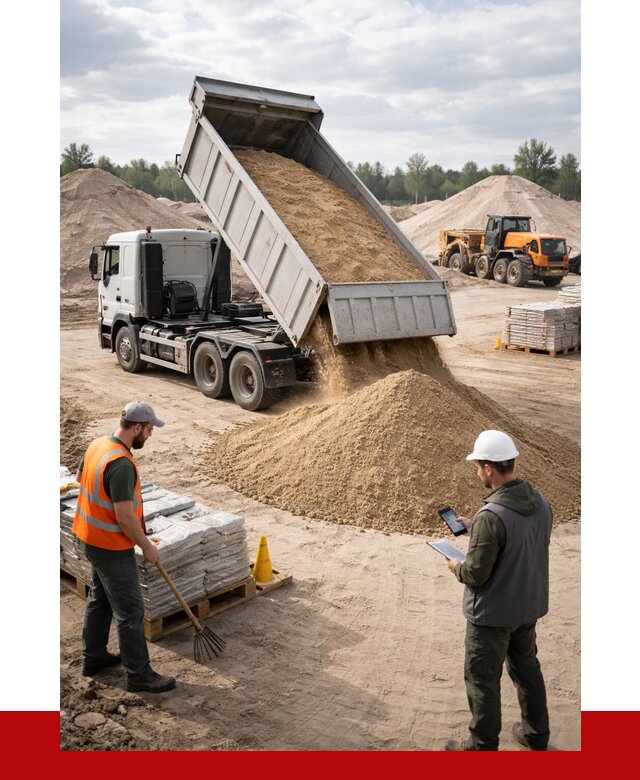 Карьерный песок с доставкой в Борисоглебске от 3745 р. ПРОНЕРУДБрс