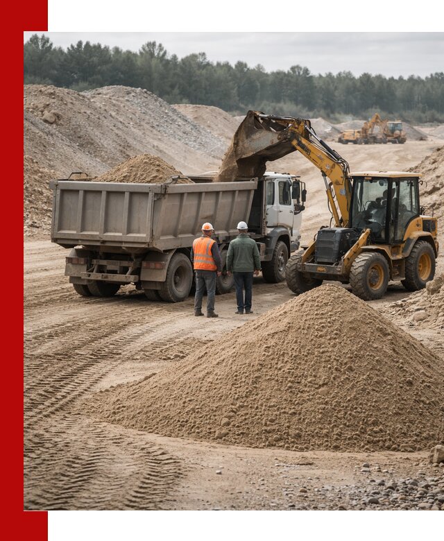 Карьерный среднезернистый песок с доставкой в Борисоглебске