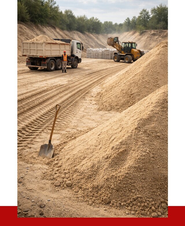 Карьерный песок мелкозернистый в Борисоглебске от 9364 р. | ПРОНЕРУДБрс