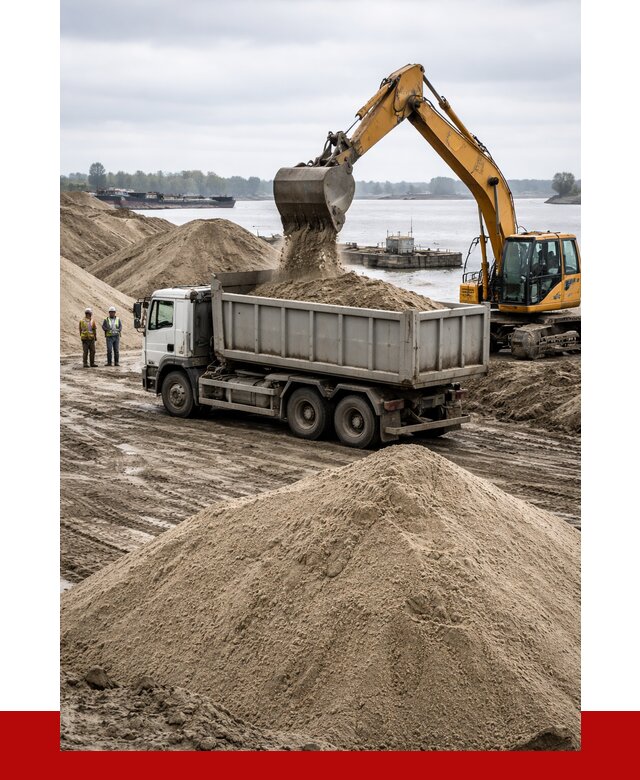 Купить речной песок навалом в Борисоглебске от 1873 р., ПРОНЕРУДБрс