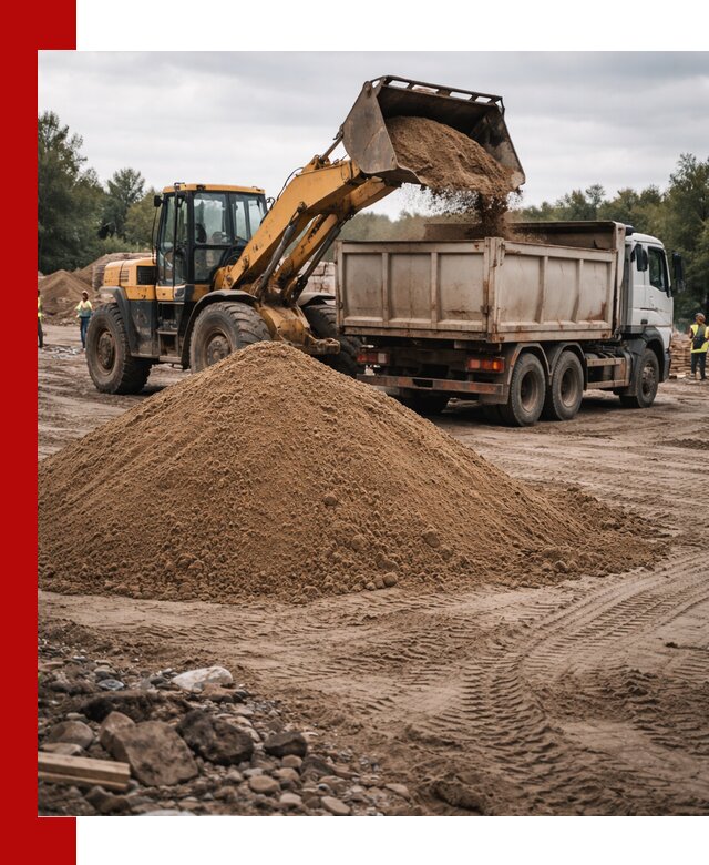 Доставка речного песка навалом в Борисоглебске быстро и выгодно