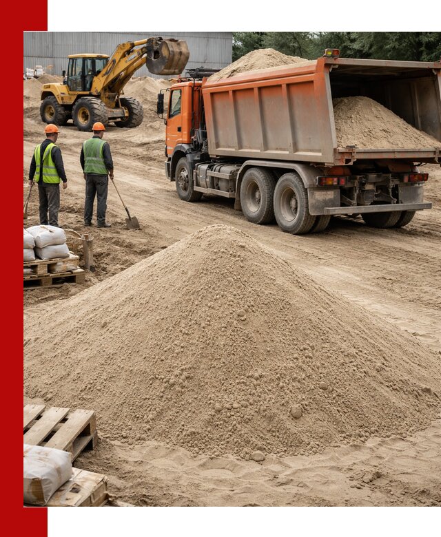 Доставка и продажа мытого речного песка в Борисоглебске