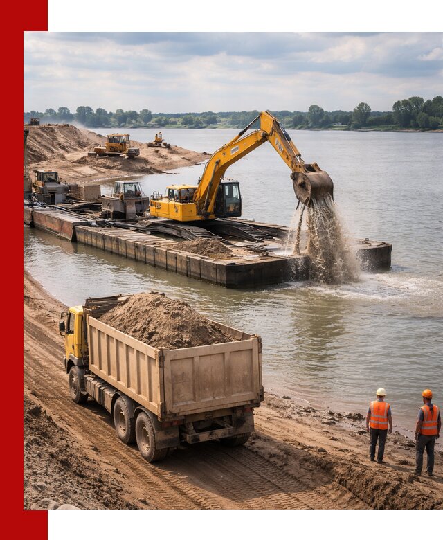 Намывной песок с доставкой в Борисоглебске оптом и в розницу