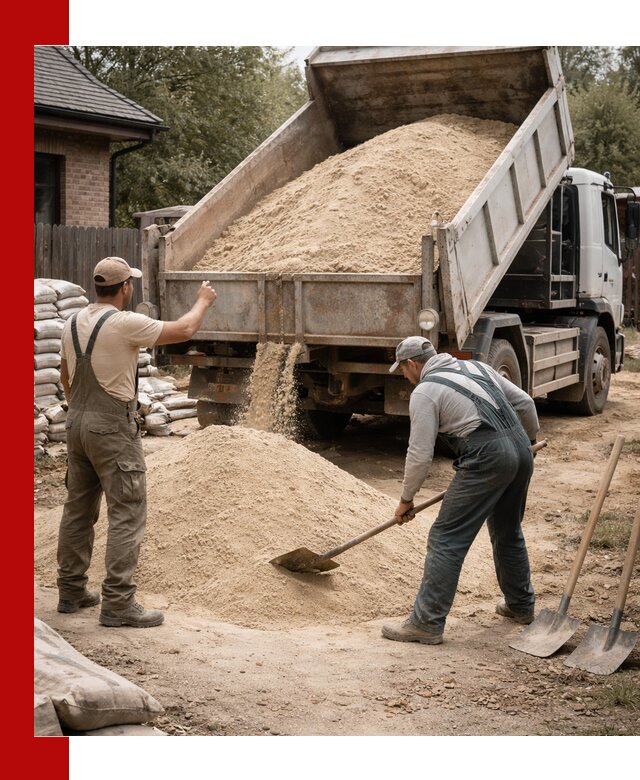 Песок для штукатурки с доставкой в Борисоглебске качественный и чистый