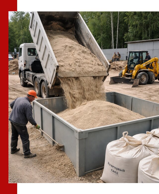 Кварцевый песок для фильтра в Борисоглебске — доставка и качество