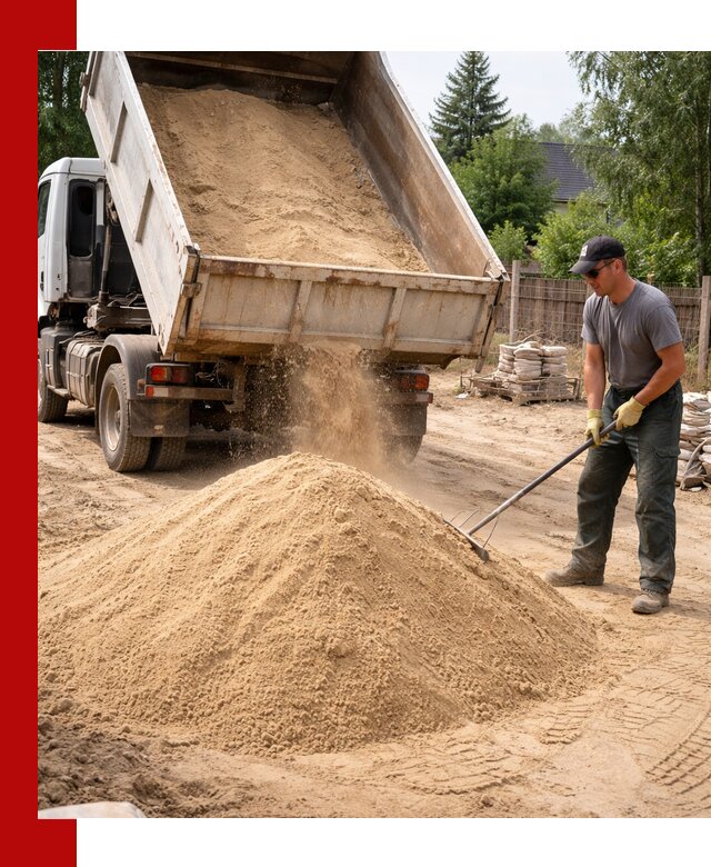 Доставка сухого песка самосвалами в Борисоглебске