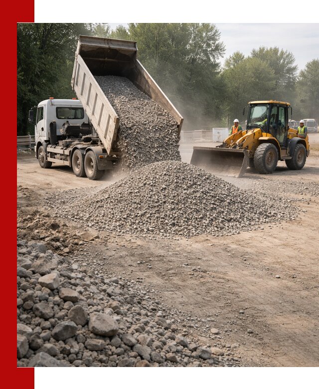 Гравий фракция 5–20 доставка в Борисоглебске оптом и в розницу