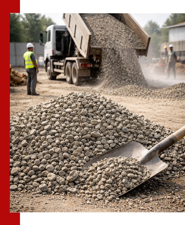 Доставка гравия фракции 20-40 в Борисоглебске с самосвалами