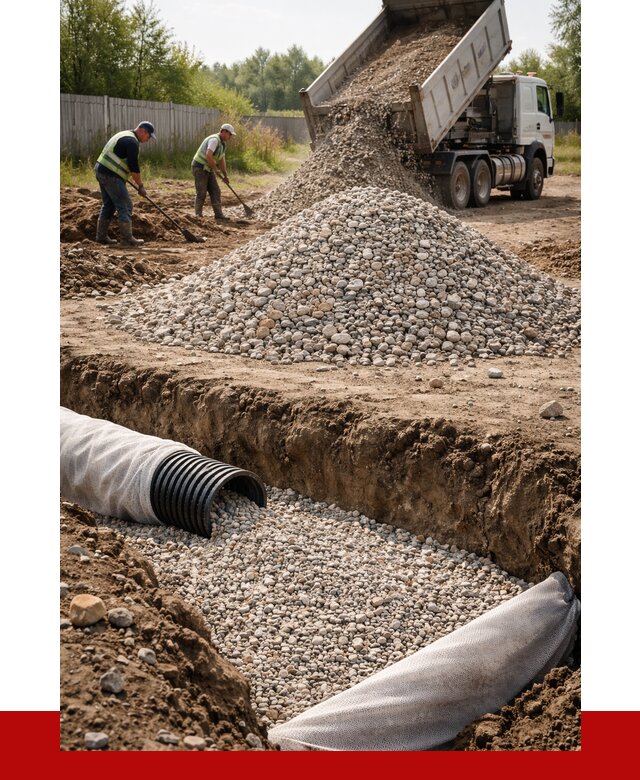 Гравий для дренажа в Борисоглебске от 2289 р., доставка ПРОНЕРУДБрс