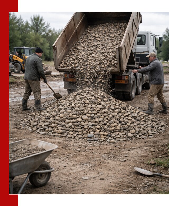 Доставка гальки речной оптом и в розницу в Борисоглебске