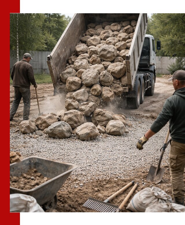 Доставка и укладка булыжника в Борисоглебске