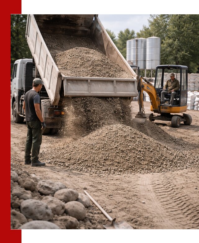 Доставка ПГС С3 в Борисоглебске самосвалами и миксерами