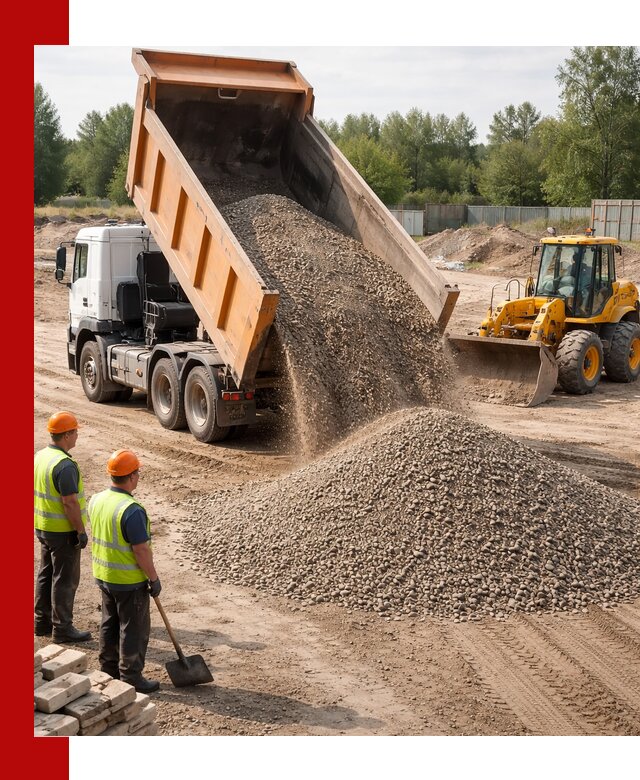 Доставка щебёночно-песчаной смеси ЩПС С7 в Борисоглебске