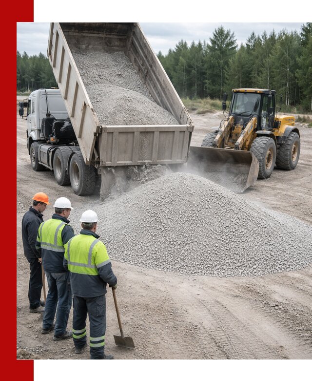 Известняковый отсев 0-5 доставка в Борисоглебске быстро и выгодно