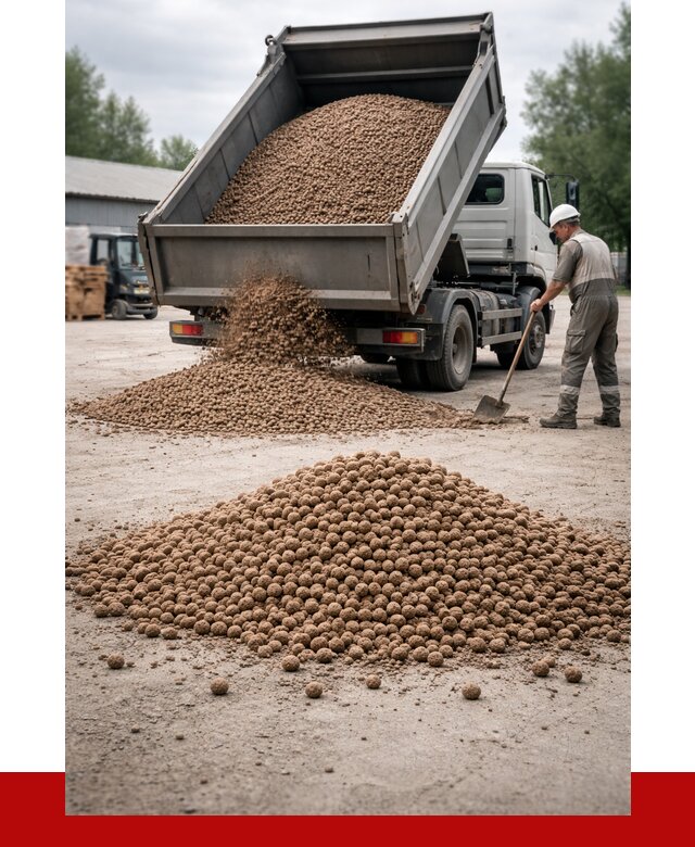 Керамзит с доставкой в Борисоглебске от 4370 р. за м3 | ПРОНЕРУДБрс