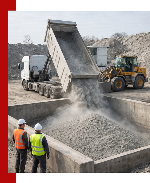 Доставка цемента навалом в Борисоглебске крупными партиями