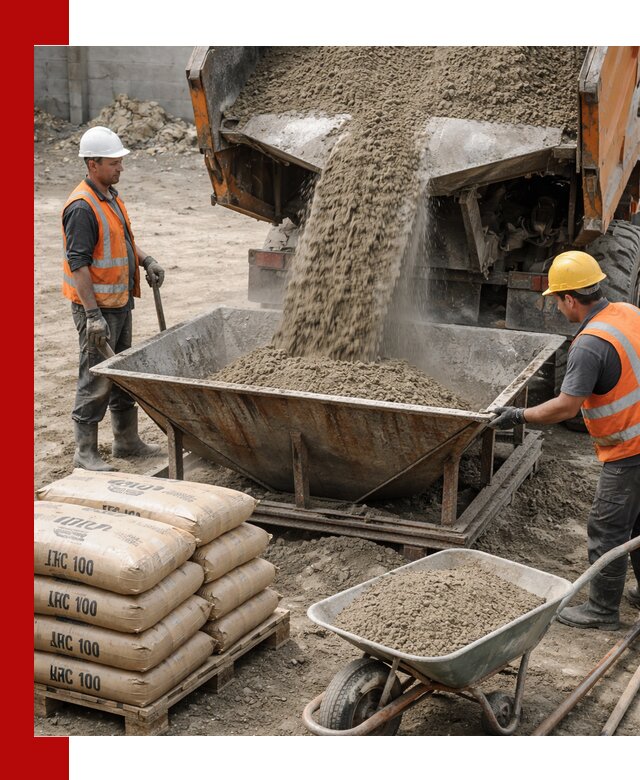 Доставка цементно-песчаной смеси М100 в Борисоглебске