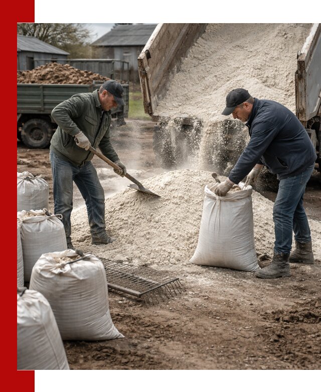 Доставка извести пушонки в Борисоглебске оптом и мелким оптом