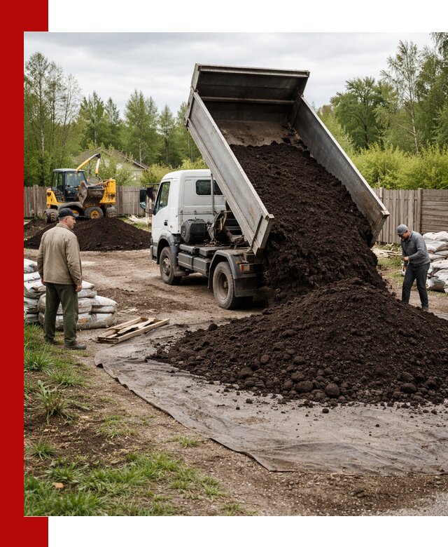 Доставка качественного почвогрунта в Борисоглебске оптом и в розницу