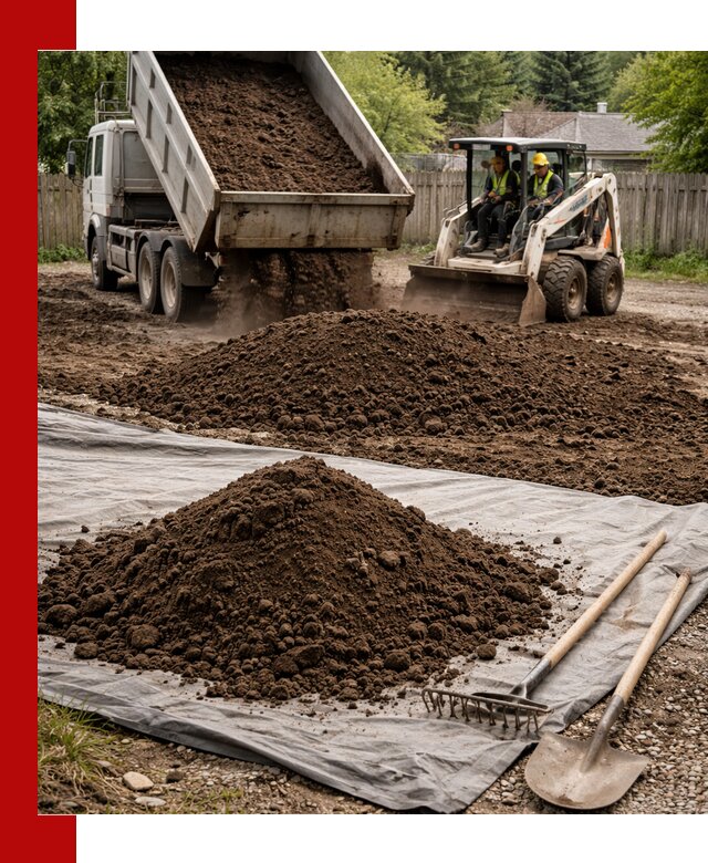 Грунт для отсыпки участка с доставкой в Борисоглебске