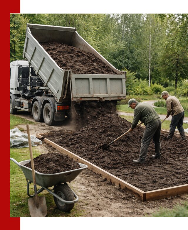 Доставка грунта для озеленения и благоустройства в Борисоглебске