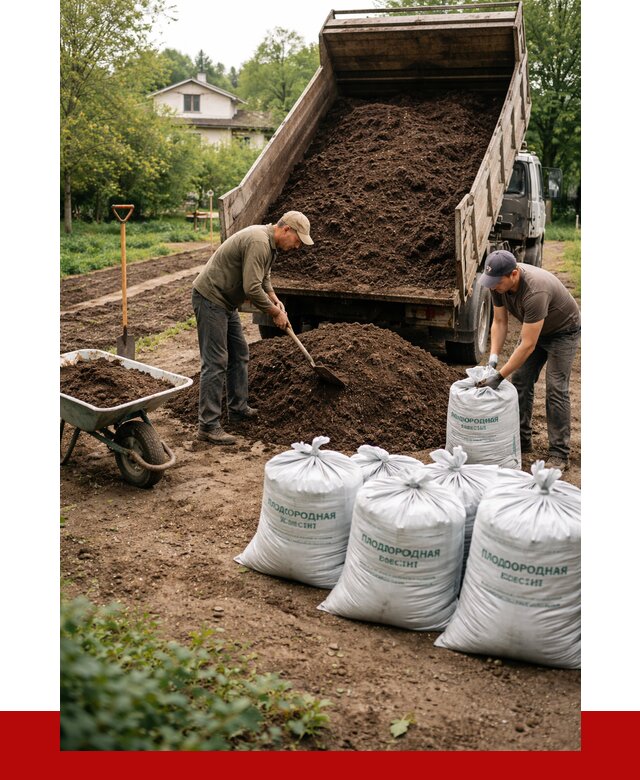 Плодородная смесь в Борисоглебске от 4370 р./куб с доставкой | ПРОНЕРУДБрс