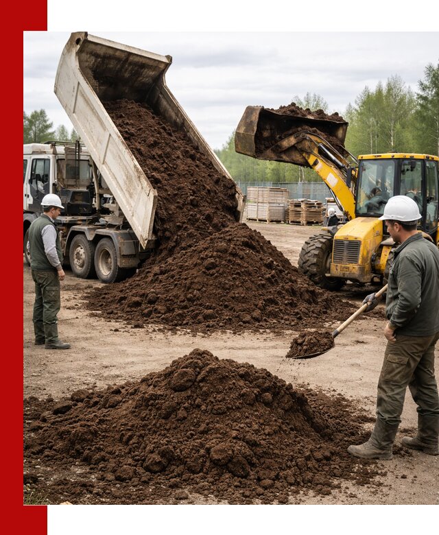 Доставка торфа оптом и в мешках в Борисоглебске