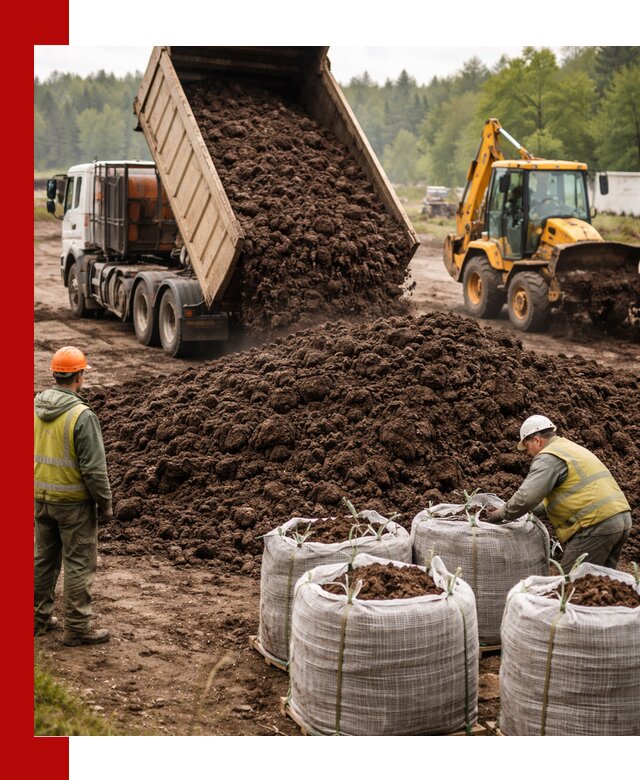 Доставка нейтрального торфа в Борисоглебске оптом и в розницу