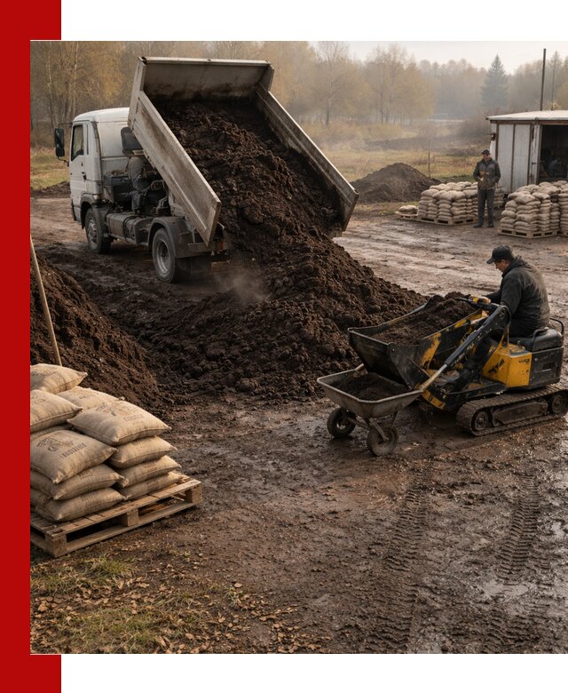 Кислый торф в доставке по выгодным ценам в Борисоглебске